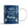 Mug - Noël Valéry Bleu - Céramique - 325 ml - Résistant lave-vaisselle et micro-onde