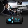 X6 A2DP EDR Handfree Car Kit Bluetooth 4.1 Receiver 3.5mm AUX Car Stereo Audio Music with Microphone Wireless Adapter TF