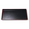 Seiryu Long Wood Grain Tray Lacquerware Made In Japan J-kitchens 4-shaku (1.4m) (Tray/Tray) Black/Red, Non-Slip, (ABS Resin),