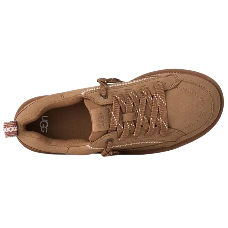 UGG Шотландская корова Разделенная кожа Удобные Модные Ретро Классические Низкие Повседневные Ботинки Мужские Повседневные Ботинки Коричневый 1184239-CHE