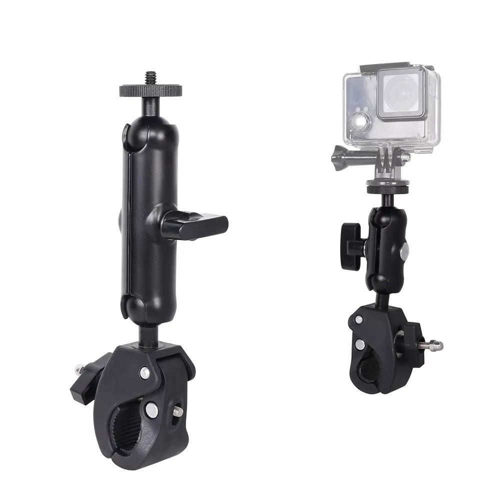 S/M/L Rearview Mirror Bracket 360° Rotating Mobile Phone Clamp Microphone Accessories