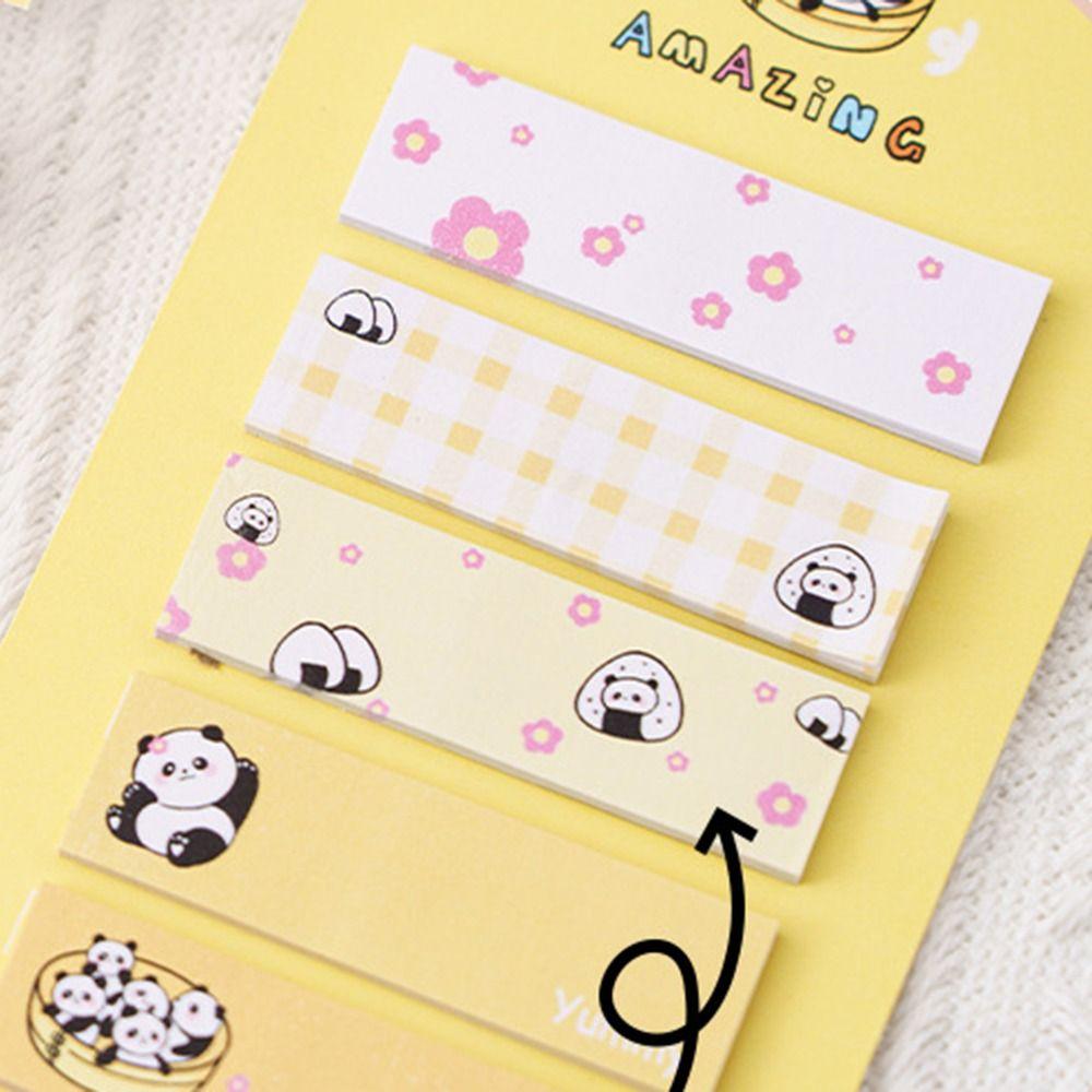 Cartoon Memo Pad Kawaii Classification Label Stationery Panda Sticky Notes  To Do List