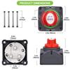 Spurtar Car Battery Disconnect Switch 12V 24V 48V 1-2-Both-Off Battery Kill Switch Power Cut Off Shut Off Waterproof Isolator For Marine Boat Car ATV