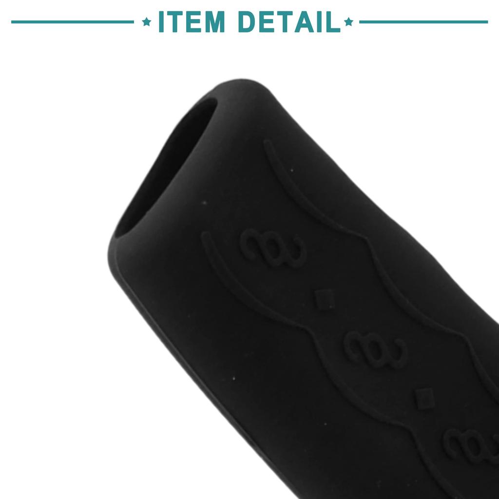 ACROPIX Universal Silicone Anti-Slip Car Handbrake Cover Protector Black 1 Pcs