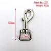 Zinc Alloy Dog Buckle Keyring Hook for Pet Leash, Bag & Apparel Accessories