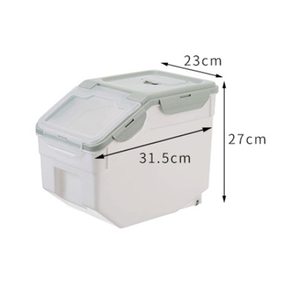 Airtight Pet Food Storage Container Large Capacity Snap Lock Lid Dog Cat Dry Food Rice Bin Beige