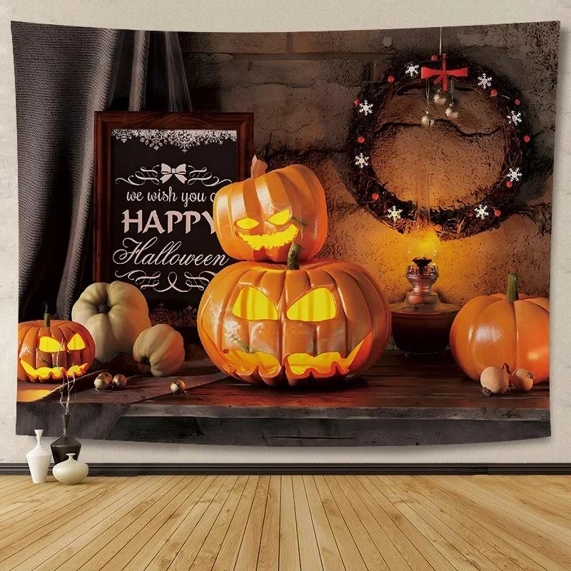 Halloween Decoration Background Cloth Hanging Cloth Wall Renovation Home Living Room Room Decoration Party Decoration