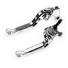 Brake Levers Clutch Levers for Yamaha YBR125 YBR 125 2004-2014 Brake Handle Adjustable Motorcycle Clutch Brake Lever Handle (Color: Black)