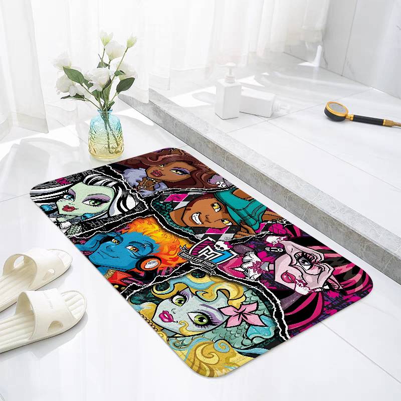 Anime-E-MonsterS Floor Mats Home Laundry Rug Carpet For Living Room Decor Lounge Area Anti-slip Foot Mat Entrance Doormat