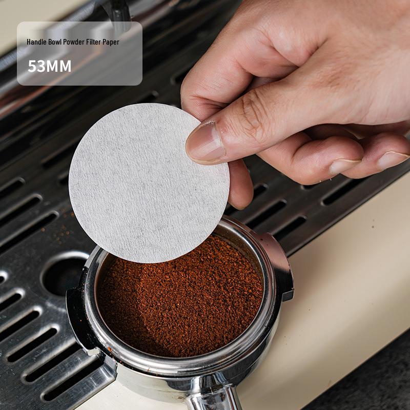 Coffee Machine Solid Wood Dustproof Filter Paper Storage Box - 51/53/58mm Universal