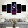 Аниме постер девушка воин татуировка 5 шт. холст картины декоративные рамки настенное искусство современные холст картины для гостиной