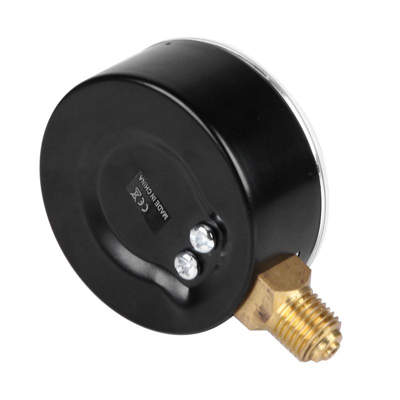 6 Bar Compressor Compressed Air Pressure Gauge 1/4 NPT Air Compressor High Strength Pressure Gauge 2.3 Face
