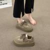 Vintage Thick Bottom Women's Shoes Women's Petite  Autumn Winter Trendy Height Increasing Casual Fashion Zapatillas De Mujer