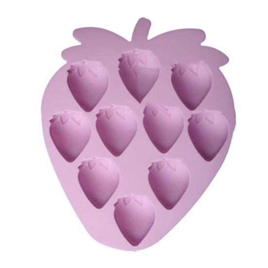 Форма для выпечки в форме клубники, пищевая легкосъемная форма для украшения торта «сделай сам», многоразовая силиконовая форма для шоколадных конфет, кухонные гаджеты