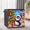 The Hardworking Little Penguin 5D Diamond Painting Storage Basket Full Round Drill Mosaic Diamond Embroidery Cross Stitch Kits Home Decor Home Decor