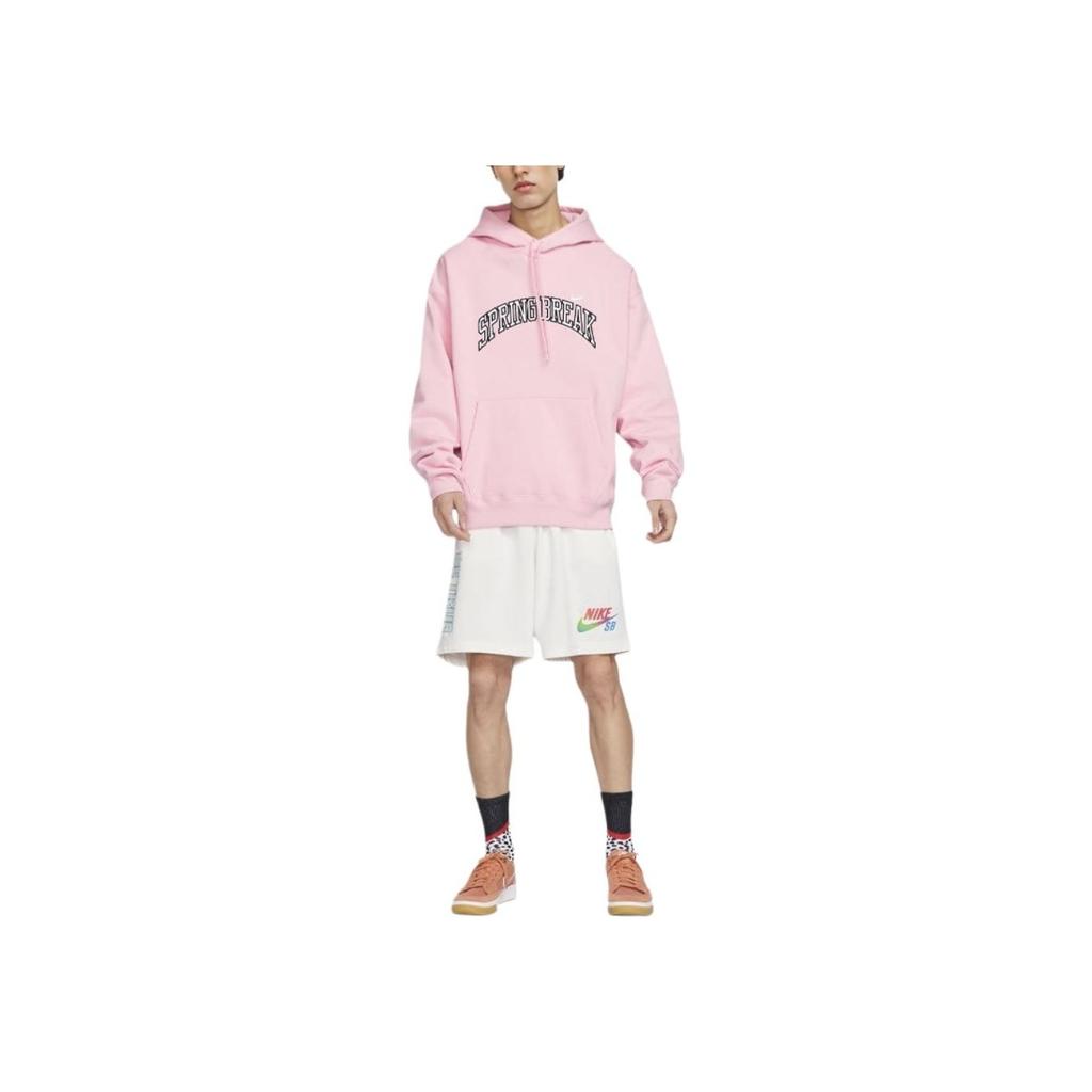 Nike Свободная толстовка с принтом алфавита, топы унисекс, нежно-розовый DV9051-690