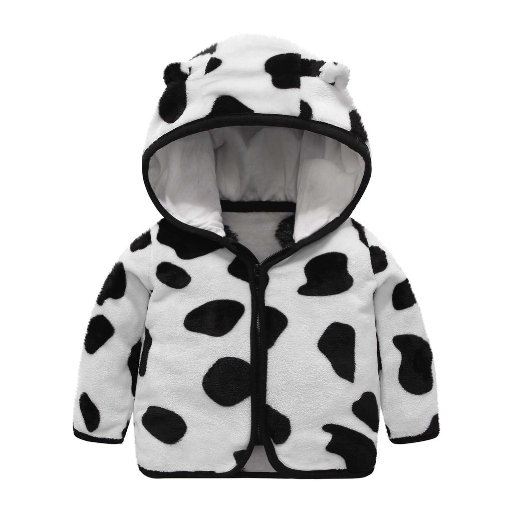 Зимнее детское пальто с капюшоном для мальчиков и девочек, теплое пальто из кораллового флиса