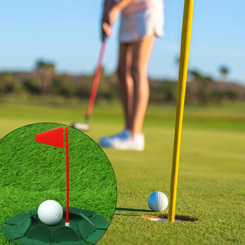 Golfing Putting Practice Cup All-Direction Golfing Practice Hole Indoor Outdoor Golfing Putting Cup with Magnetic Flag