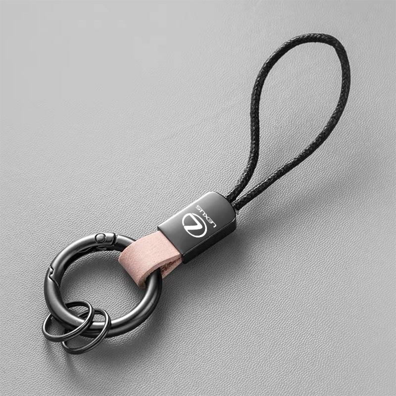 2026 Hot Interior Stickers Fashion Car Badge Keychain Keyring Leather Key Holder Accessories For Lexus IS250 IS300 RX330 RX350 G