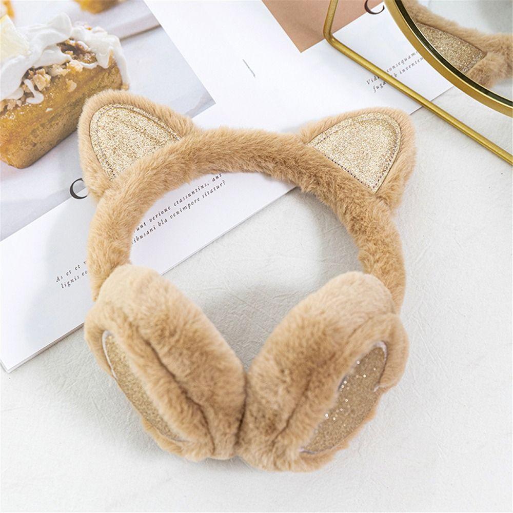 Soft Furry Outdoor Ear Covers Headband Winter Warm Ear Warmers Cute Animal Earmuffs for Women