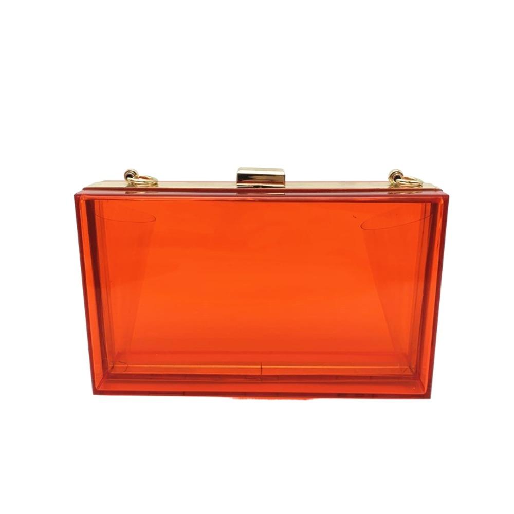 Box Bag Acrylic Transparent Bag Summer Women Handbags Travel Banquet Crossbody Bag Outdoor