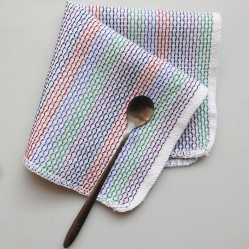 4 шт./компл. тряпки для мытья посуды, салфетки для чистки кухонных тампонов, кухонное полотенце из чистого хлопка