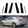 6 шт. автомобильные стойки для Холдена Малибу (Австралазия) Седан 2013-2015 Глянцевая черная обшивка двери, окна, наклейки, Стайлинг