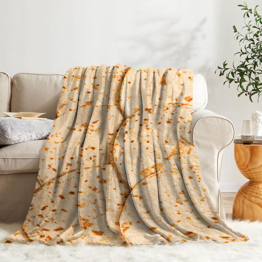 Одеяло из кукурузной лепешки с рисунком еды Маленькое одеяло Мягкое и теплое Одеяло с кондиционером Фланелевое одеяло с ворсом