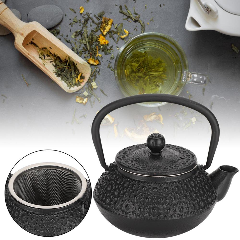 Raindrop Cast Iron Teapot Hammered Texture Japanese Tetsubin Teapot Teapots Iron Tea Set For Home