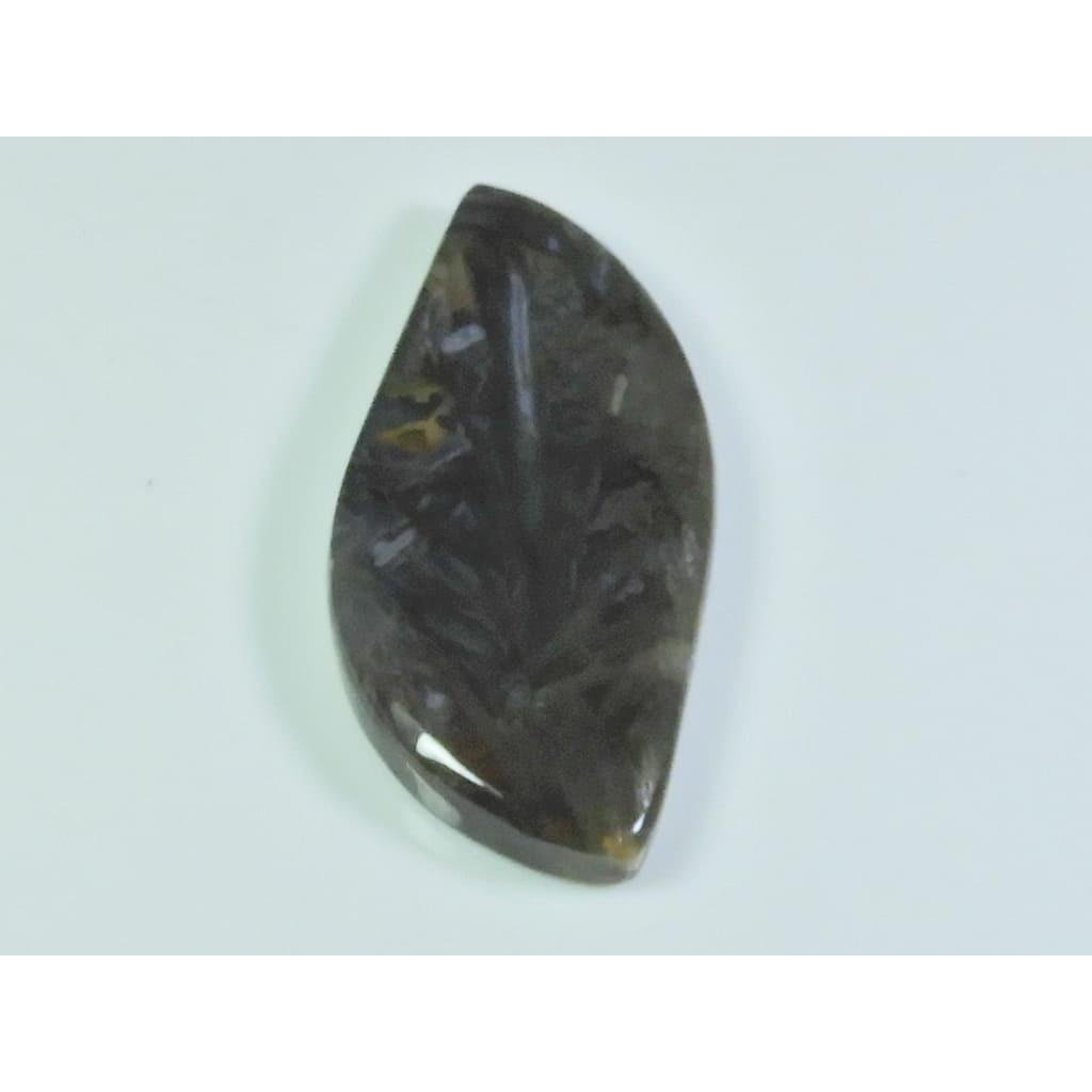 41Cts. Natural Tree Moss Agate Fancy Cabochon Loose Gemstone 18X40X05MM D-150