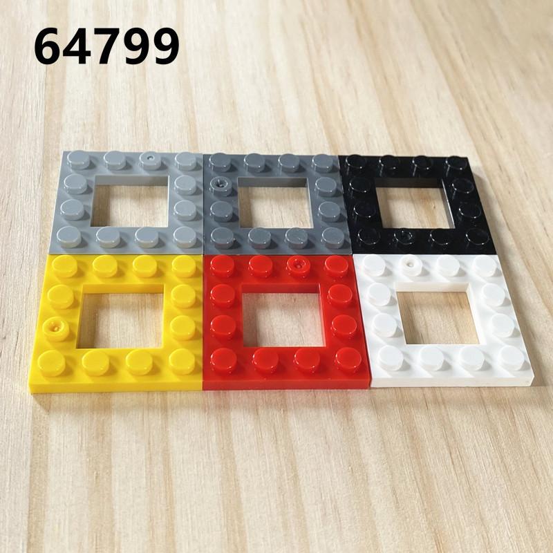 Совместимые строительные блоки, аксессуары для строительных блоков из мелких частиц 64799, квадратные, квадратные, 4X4, полые, специальные, тонкие, пластинчатые, оптовые детали