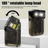 2024 New LED Flashlight Rechargeable Lamp Head Rotation with Magnetic Multifunctional Mini Keychain Lamp Portable Light