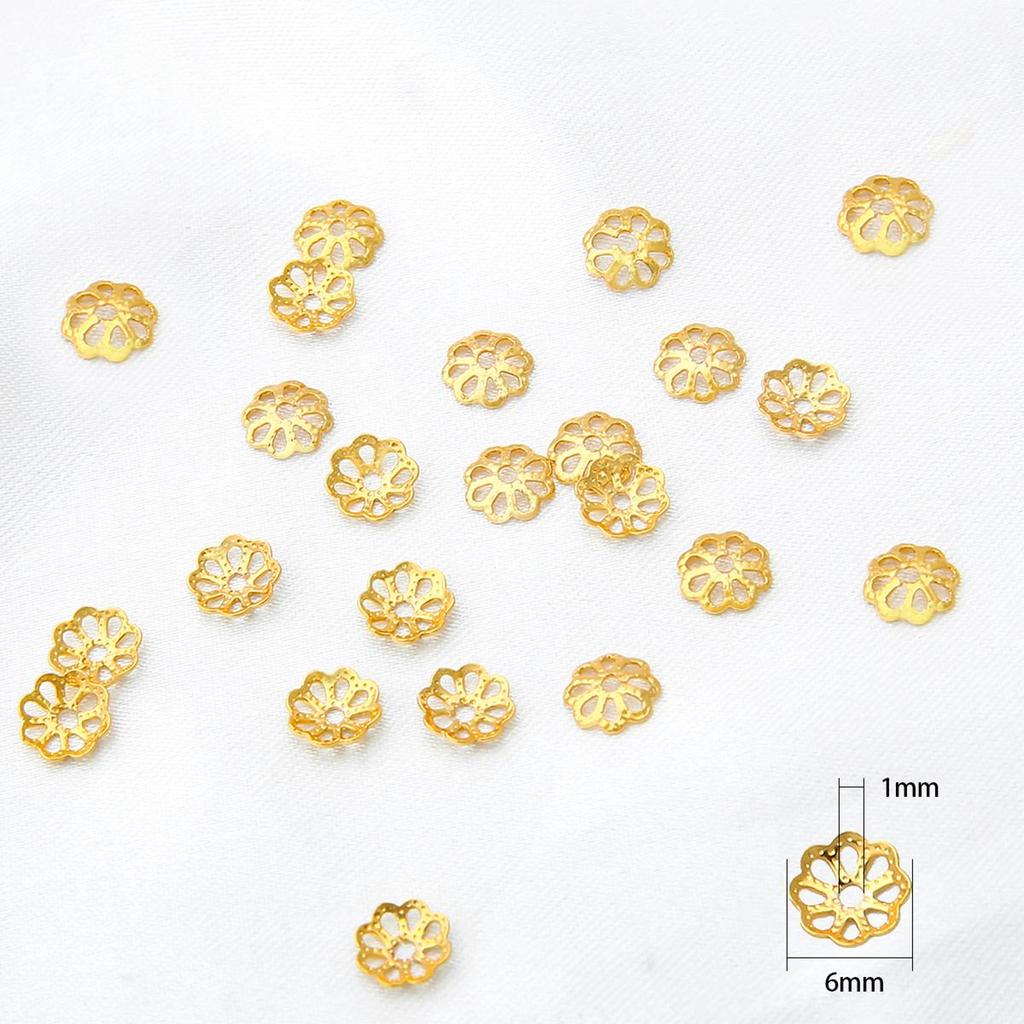10 шт 18-каратное золото медь сосуд цветок подвески для DIY ожерелье браслет ювелирных изделий ремесло