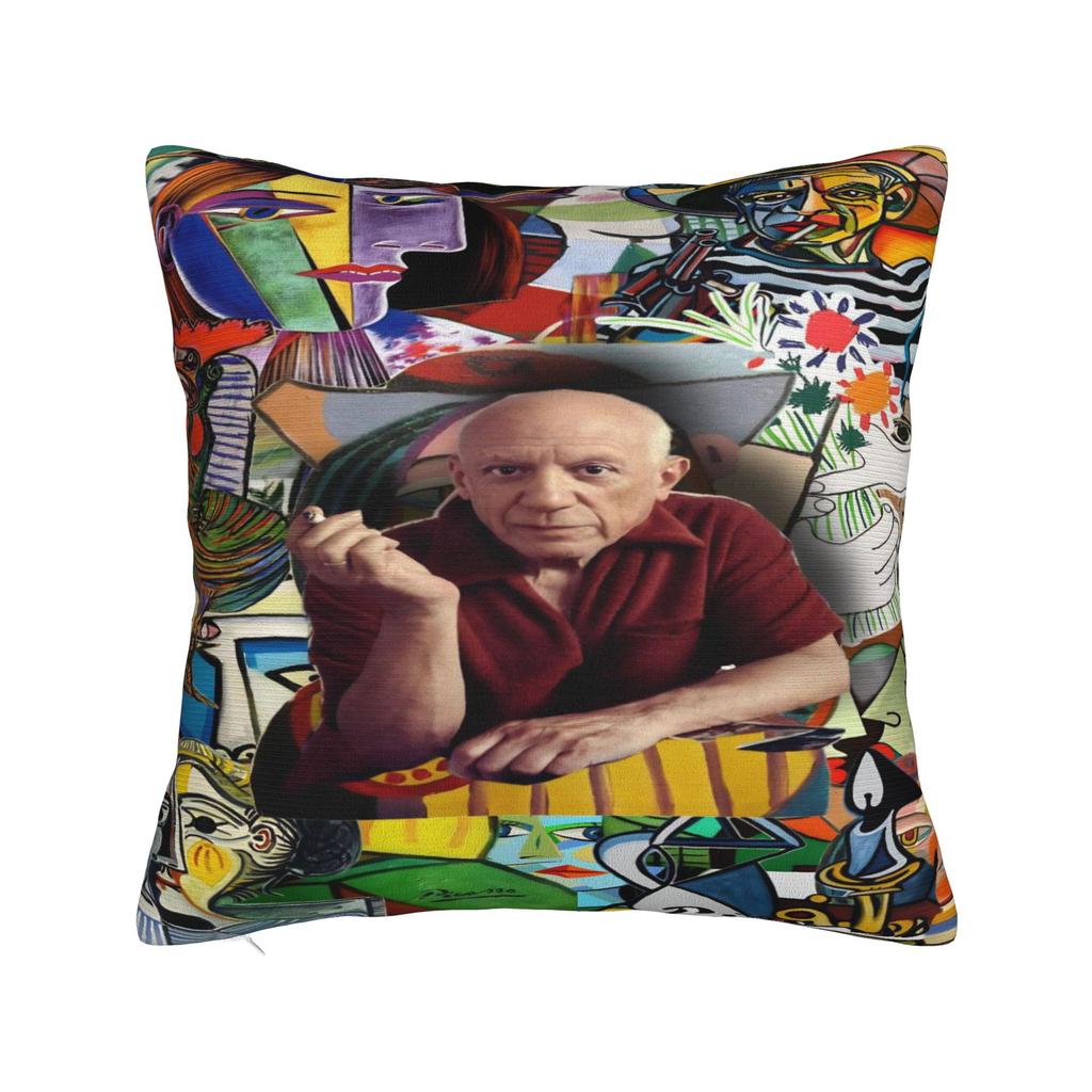 Pablo Picasso Art Pillow Cover Spanish Artist Vintage Pillow Case For Sofa Couch Bed Living Room Soft Pillowcases Gift