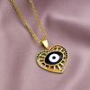 Турецкое ожерелье Lucky Evil Eye, женское 14 стильное ожерелье с голубыми глазами, женское очарование, эмалированное капельное масло, цепочка из нержавеющей стали, ювелирные изделия