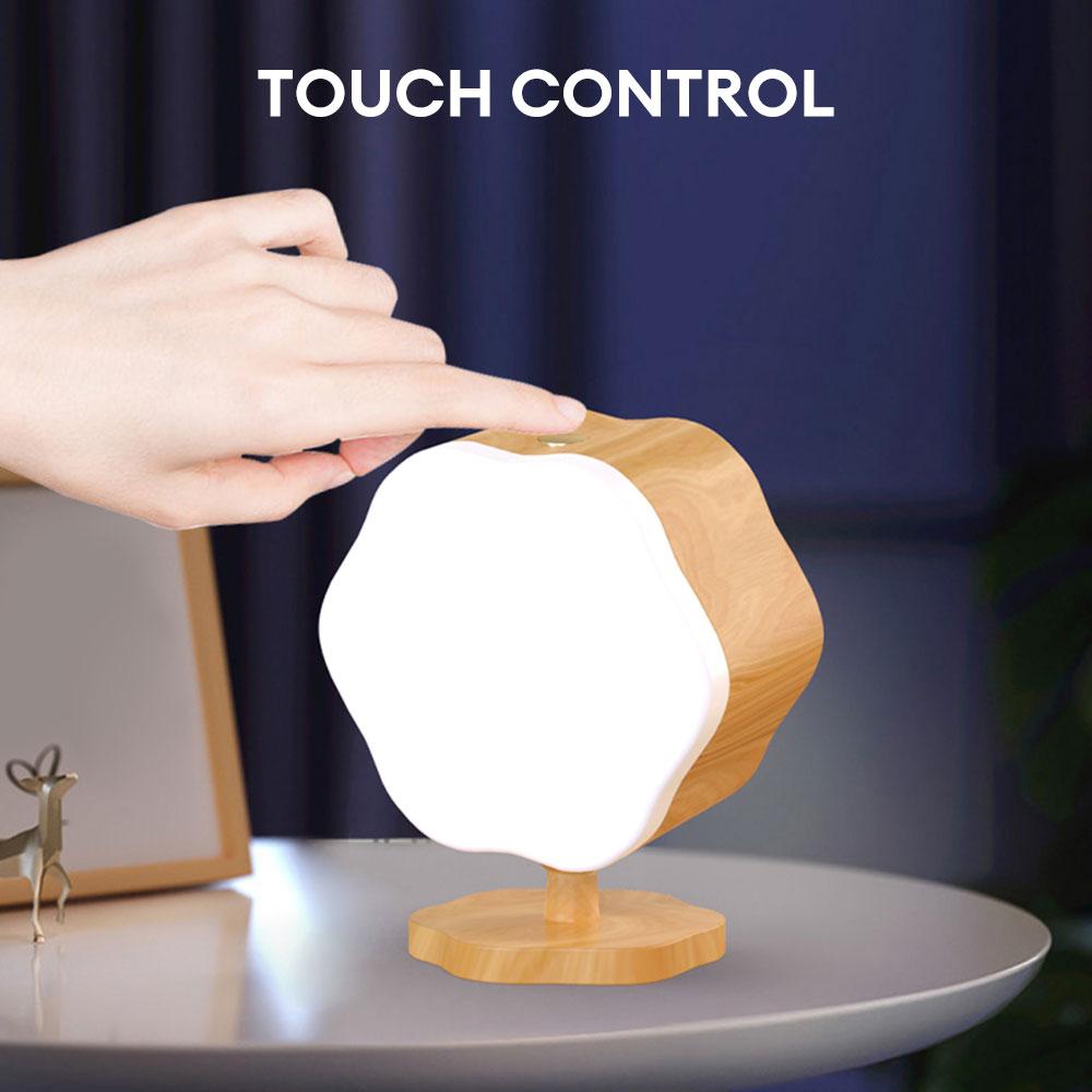 Светодиодные настенные бра с сенсорным экраном, защитой глаз, настенный светильник с 3-мя цветовыми температурами, регулируемой яркостью, вращающийся на 360 градусов USB-лампочка для подзарядки