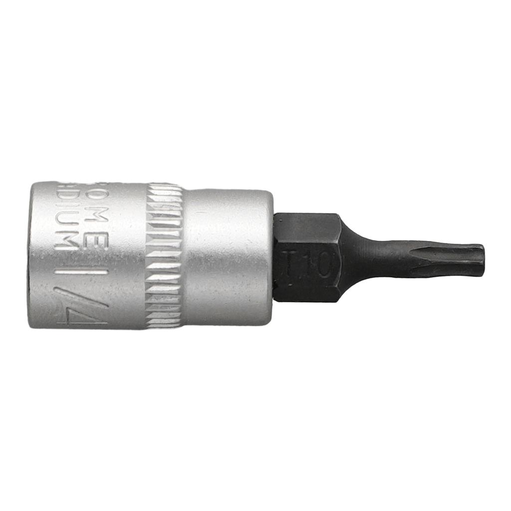 1 шт. Металлическая головка Torx с шестигранным хвостовиком 1/4 дюйма для звездообразных бит от T8 до T40 для задач ремонта и технического обслуживания