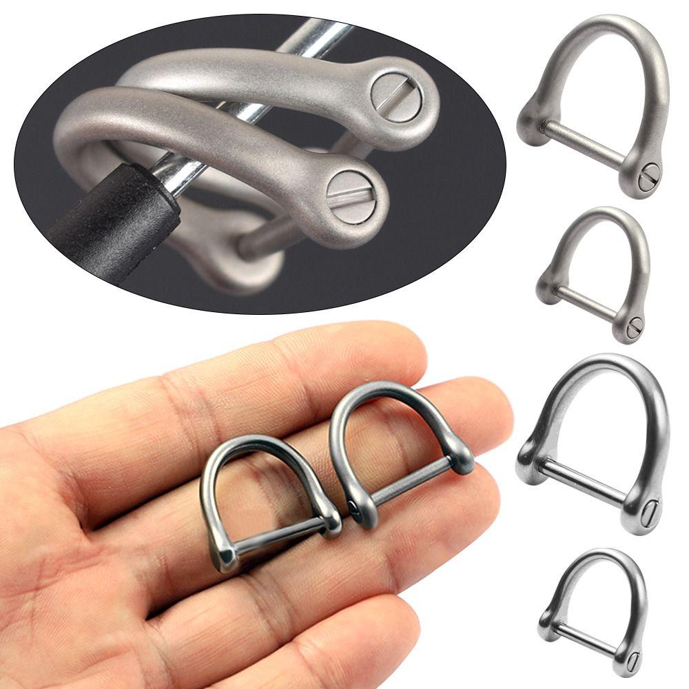 High Quality Horseshoe Buckles Titanium Alloy D Bow Staples Bracelet Buckle  Outdoor Accessories
