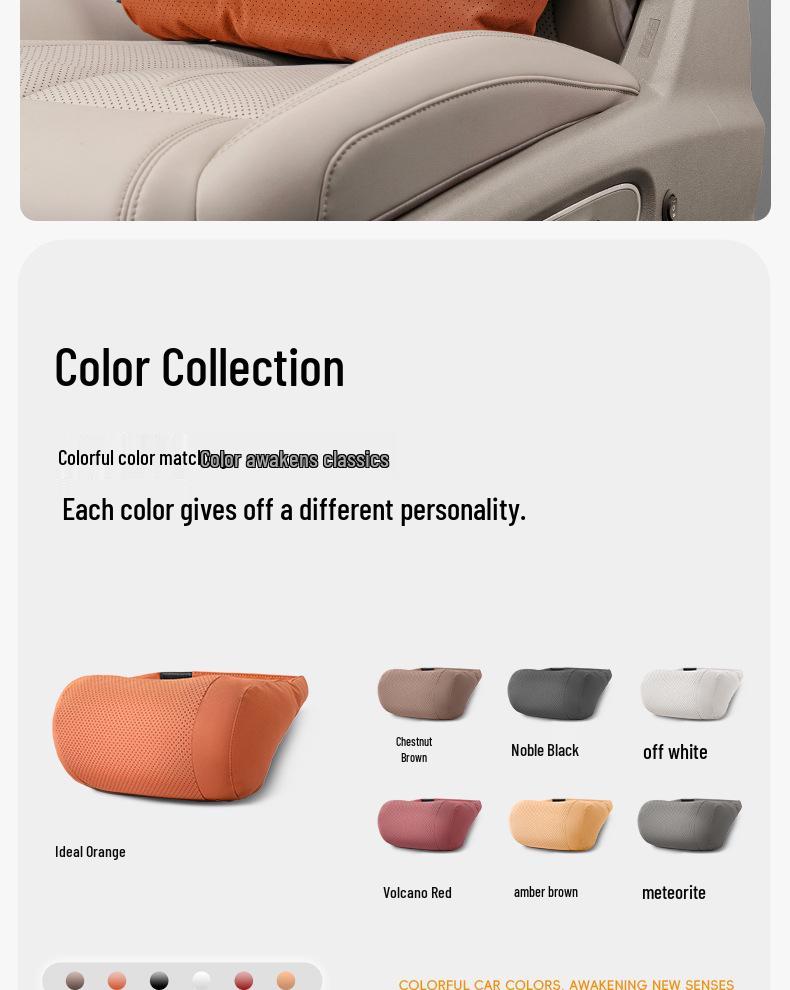 Geely Car Compatible Headrests & Lumbar Supports: Xingyue L, Xingrui, Binyue Cool, Boyue I, Emgrand