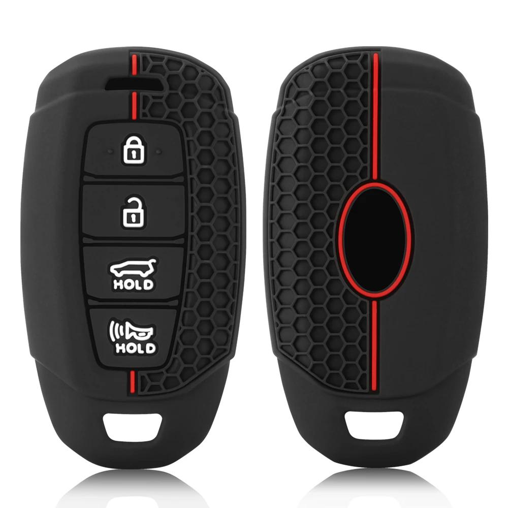 Силиконовый чехол для автомобильного ключа для Hyundai Palisade 2023 Elantra GT Santa Fe I30 Ix35 KONA Encino Solaris Azera Grandeur Ig Accent