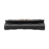 Chanel 23P Hollow Logo Snap Closure Quilted Litchi Grain Leather Wallet Women wallet Black AP3187-B10218-94305