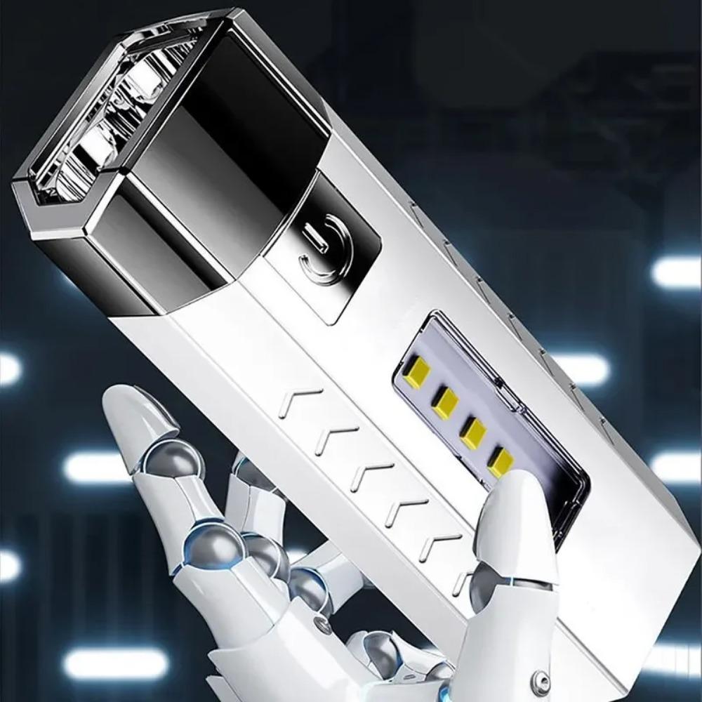 Мини Портативный Ультра Яркий Светодиодный Фонарик Двойной Источник Света USB Перезаряжаемый Уличный Кемпинг Рыбалка Освещение Фонарь