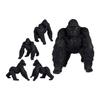 Decorative Figurine - Black Gorilla - Resin - 30 X 36 X 45 Cm - Contemporary Design