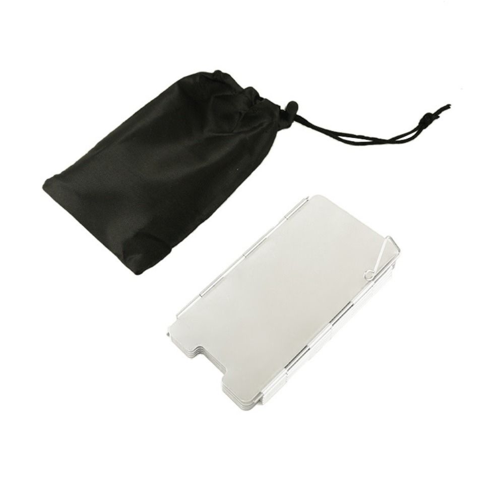 Aluminum Camp Stove Windshield 9 Plates Camping Equipment Camping Cooking Wind Shield Camping