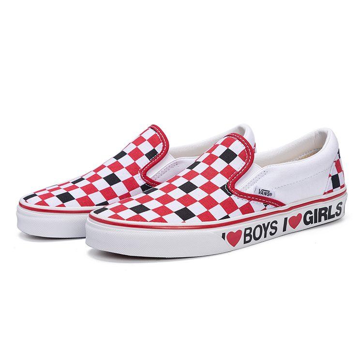 Vans Слипоны I Heart 'Белый Красный' VN0A4U38WKU