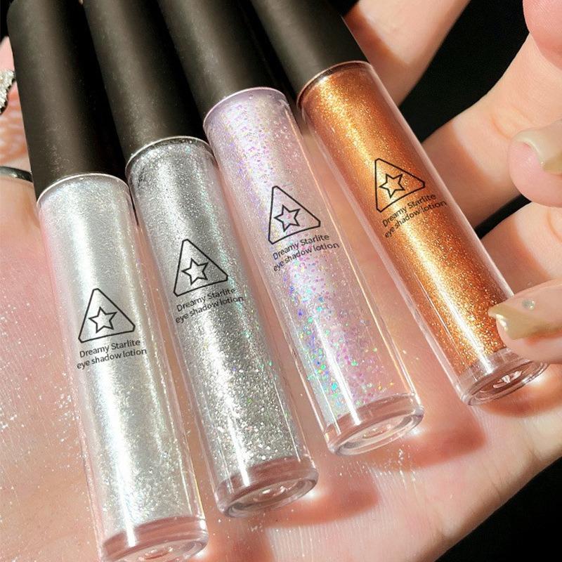 Жидкие тени для век Star Diamond с мелким шиммером и высоким глянцем, одна капля слезы, осветляющие кожу под глазами, сверкающие перламутровые жидкие тени для век
