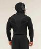 Мужская фитнес-футболка с длинным рукавом и капюшоном GYMSHARK Onyx с высокой эластичностью