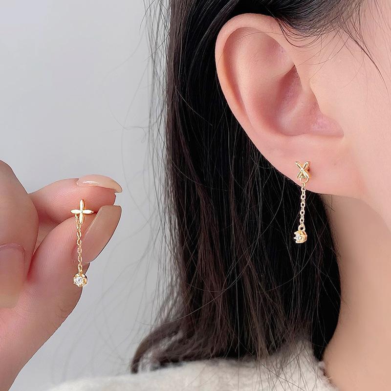 Изысканные серьги-кисточки с цветком. Легкие, роскошные, модные, высококачественные длинные серьги, которые сделают ваше лицо тоньше.