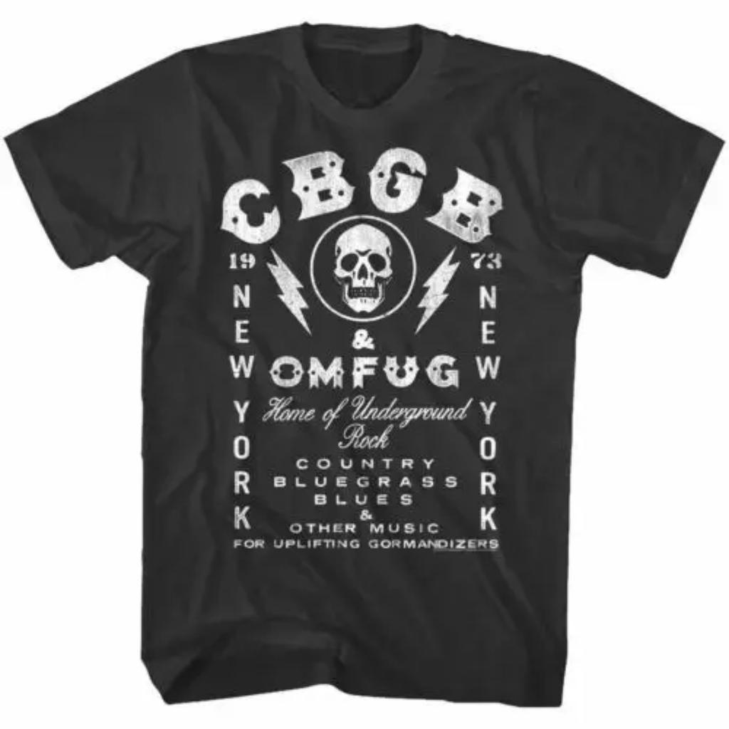 CBGB Нью-Йорк 73 Рок Мужчины's Футболка Страна Блюграсс Блюз Дом OMFUG Футболка
