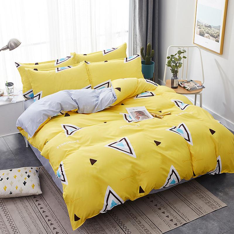 Маленький цветочный комплект из четырех предметов, пододеяльник, простыня, постельное белье, комплект из трех предметов для спальни